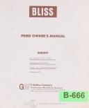 Bliss-Bliss Clearing C-35, Press brake, Operate Setup and Wiring Manual 1994-35 Ton-C-35-03